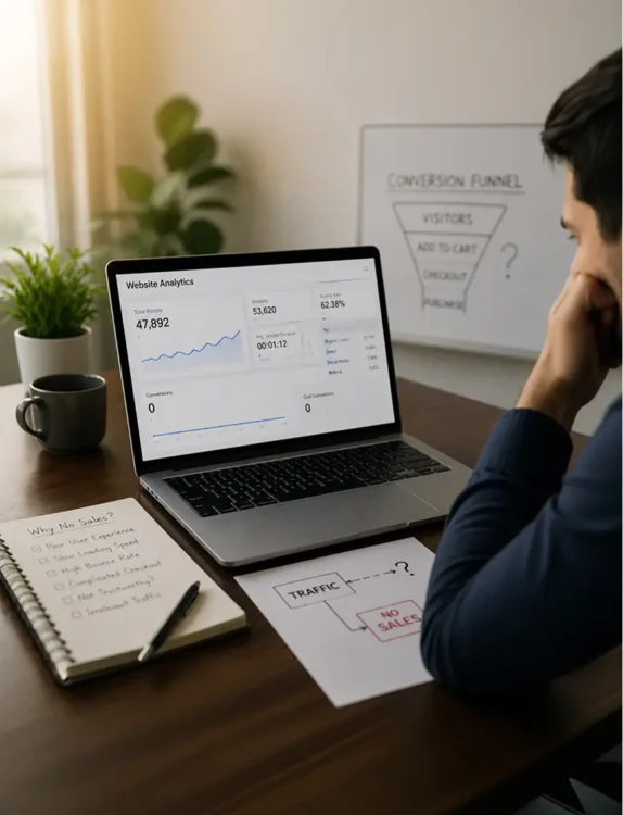 Why Is Your eCommerce Website Getting Traffic but No Sales?